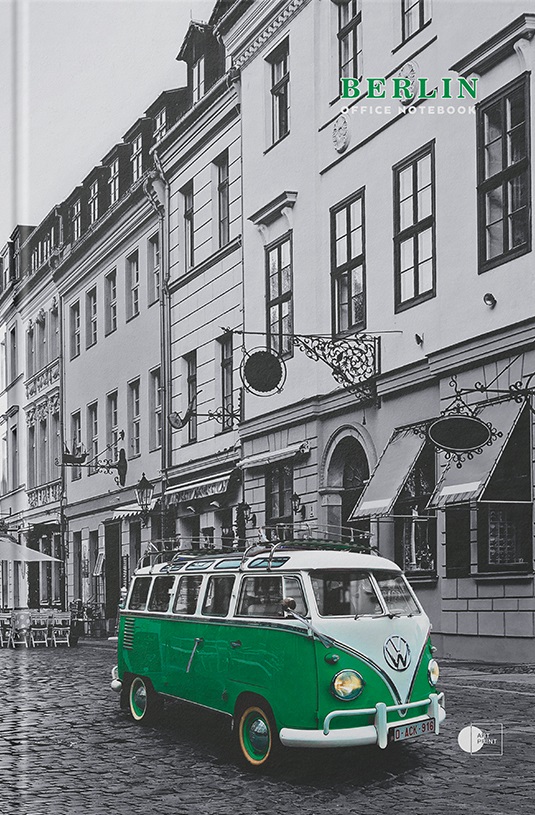 Ділова книга клітинка, серія «City note» зелений