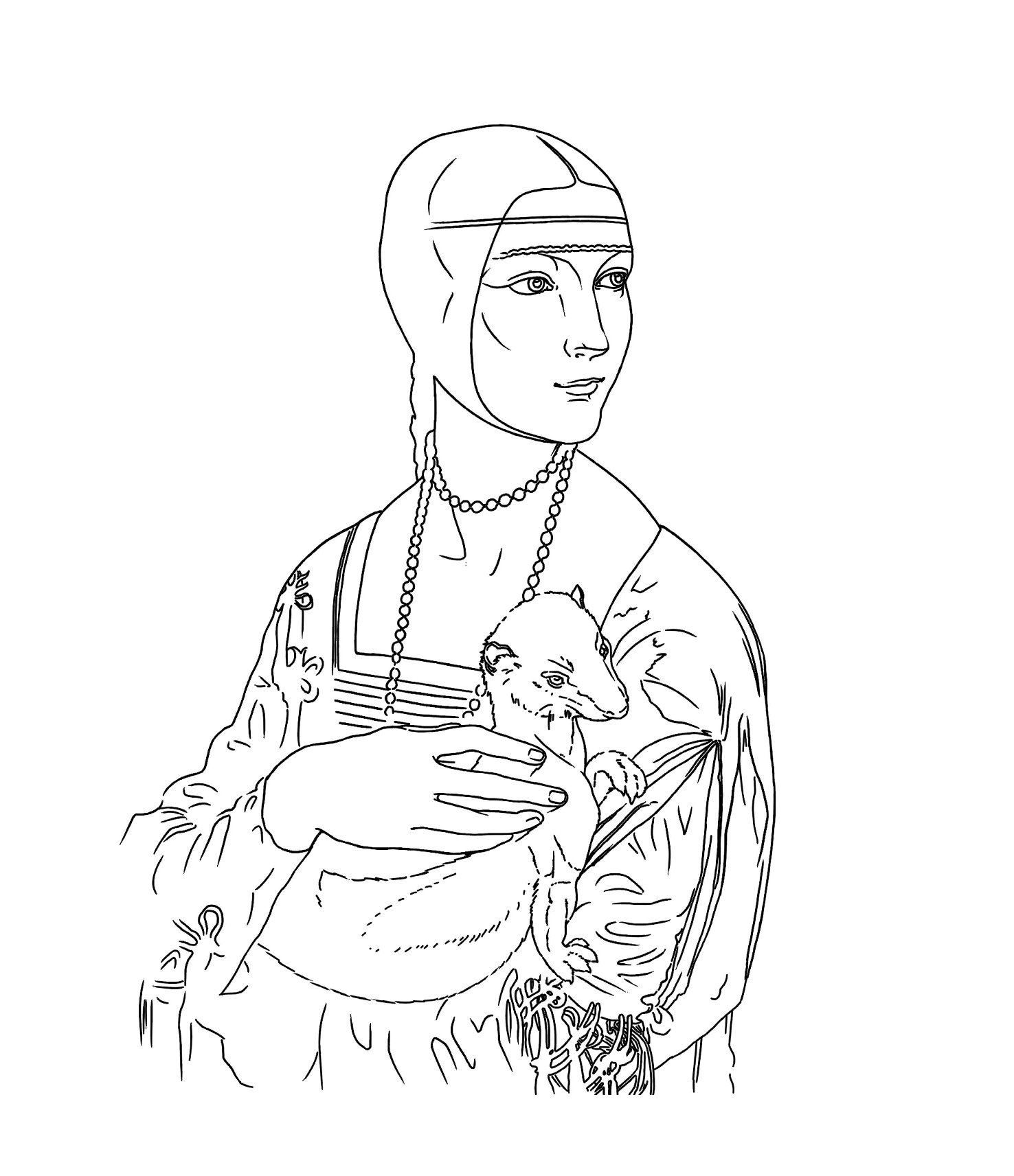 контуры картин известных художников. раскраска шедевра. раскрась шедевр! эпоха возрождения. портрет доктора гаше 1890. шедевры эпохи возрождения раскраска.