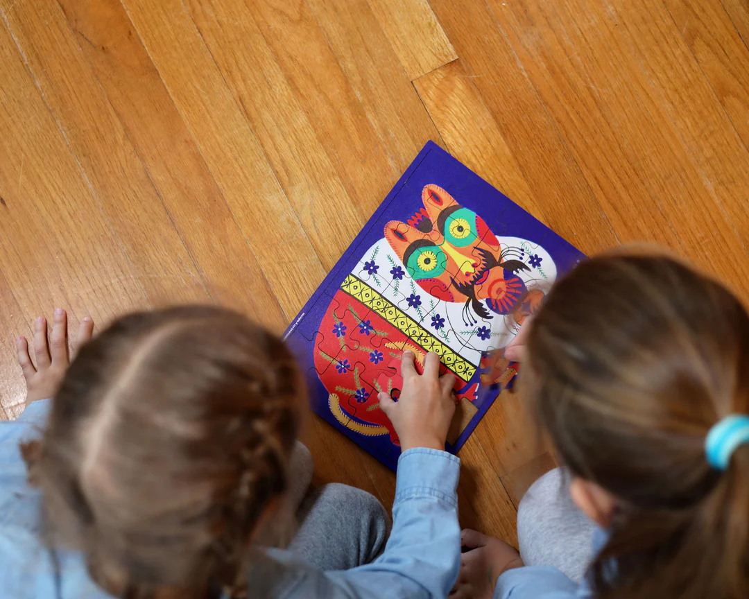 Книга Український кіт у чоботях. Марія Примаченко. Пазл дерев'яний