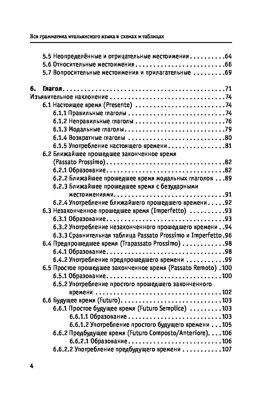 Итальянская грамматика в таблицах и схемах