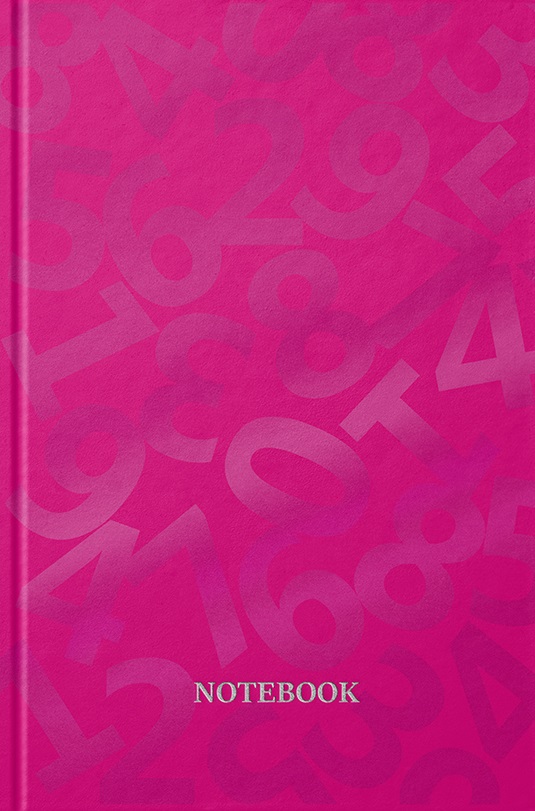 Ділова книга premium, серія "Pantone цифри" рожева