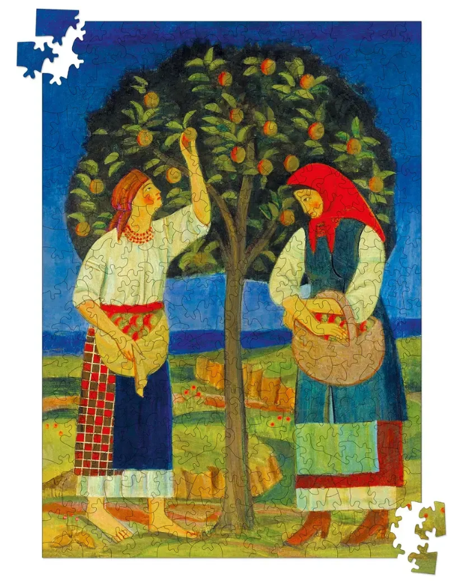 Пазл дерев'яний. Жінки біля Яблуні. Тимко Бойчук