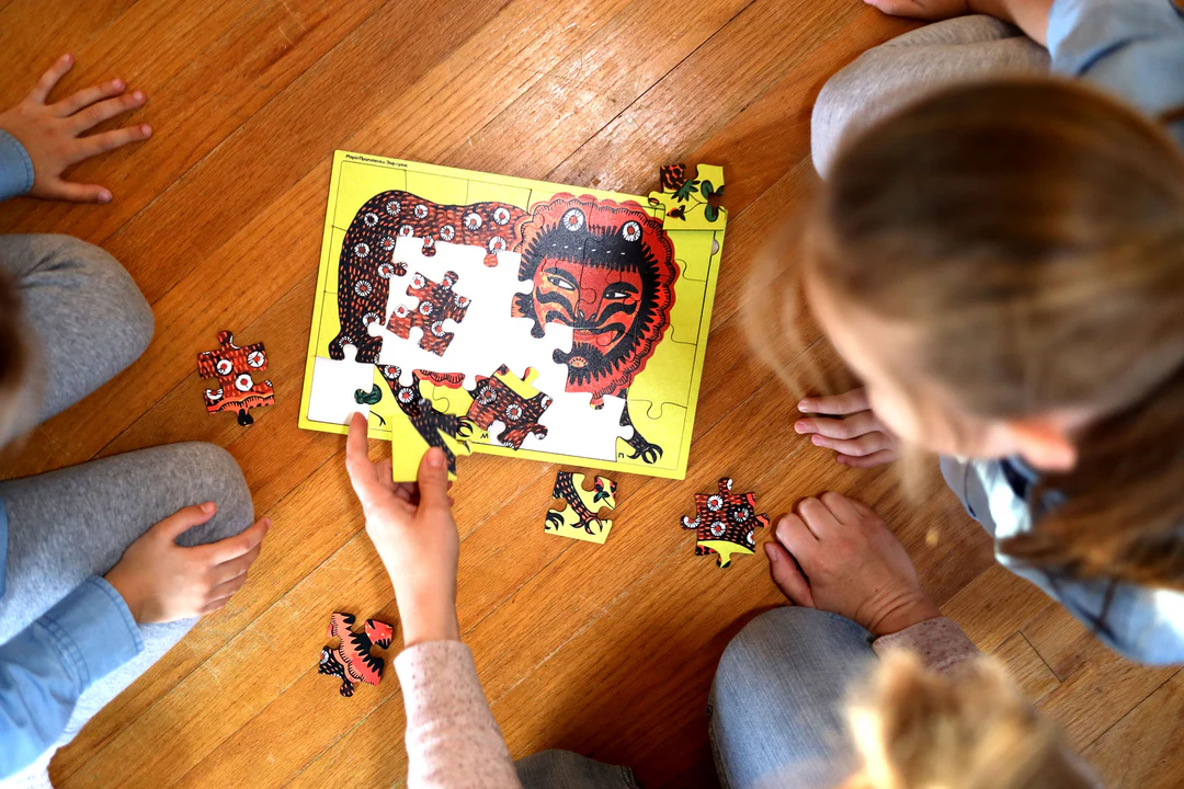 Книга Звір гуляє. Марія Примаченко. Пазл дерев'яний