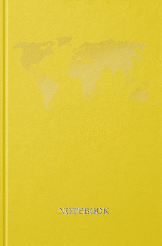 Ділова книга серія "Pantone материки" жовта