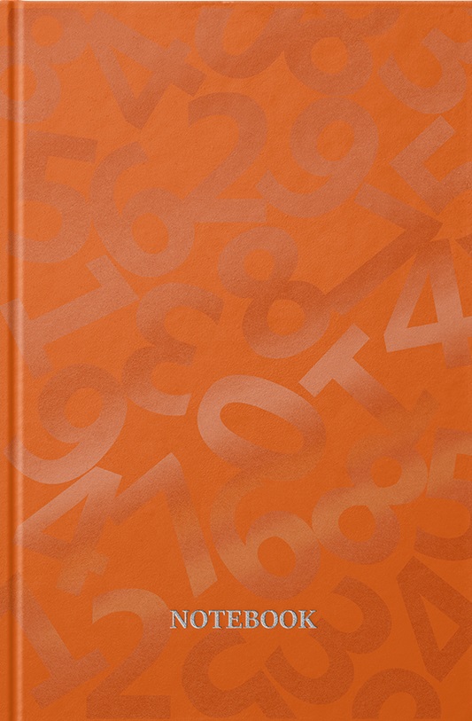 Ділова книга premium, серія "Pantone цифри" помаранчова