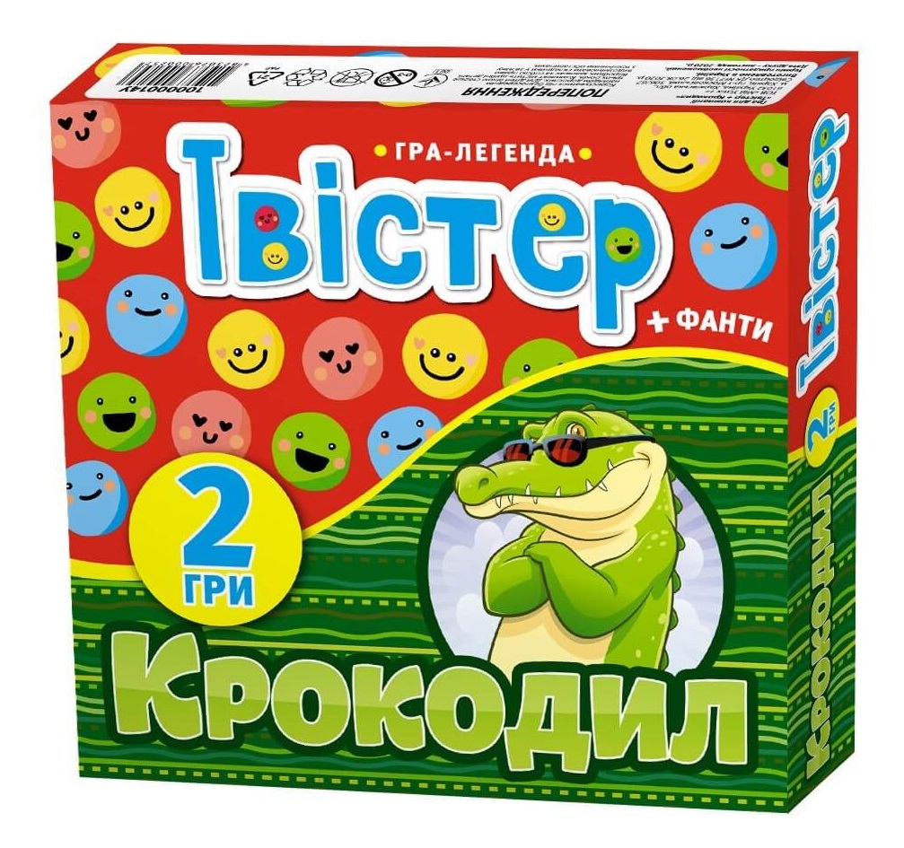 

Гра для компанії. Твістер + крокодил