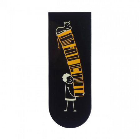 Книга Магнітна закладка чорна