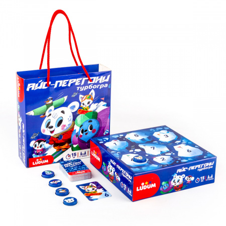 Книга Турбогра настільна "АЙС перегони", коробка з ручками