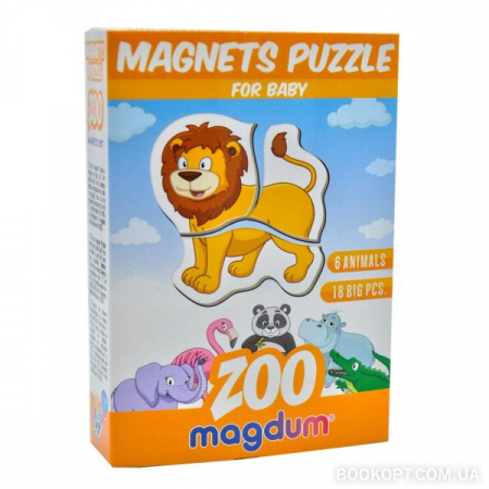 Книга Магнітні пазли "Зоо"