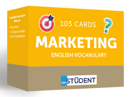 Книга Картки англійських слів English Student — Marketing English 105 карток