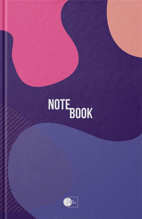 Книга Ділова книга серія "Abstract notebook" фіолетовий
