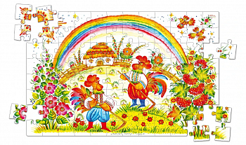 Пазл дерев'яний. Завзяті косарі