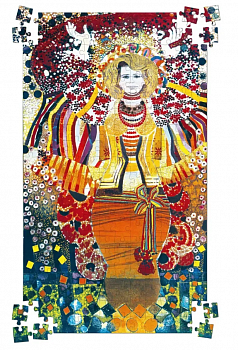 Пазл дерев'яний. А ми ж тую червону калину, тай підіймемо. Портрет Алли Горської