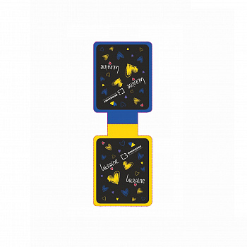 магнітна закладка "Жовто-сині серденька"