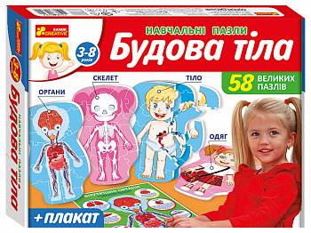Навчальні пазли. Будова тіла