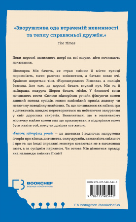 Книга Список підозрілих речей