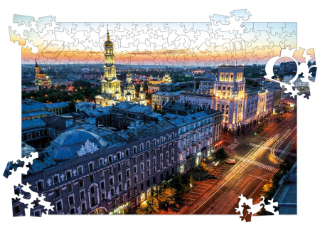 Книга Успенський собор і центр Харкова. Пазл дерев'яний