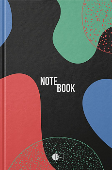 Ділова книга серія "Abstract notebook" чорний-червоний