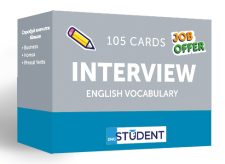 Книга Картки для вивчення - Interview English Vocabulary