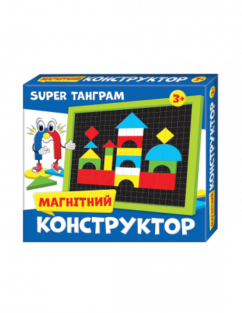 Книга Магнітний конструктор Super Танграм