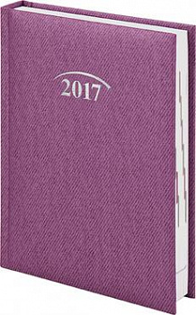 Щоденник 2017 кишеньковий Denim срб/т ліловий
