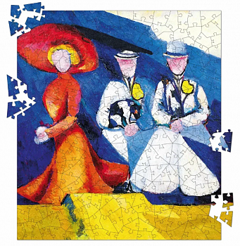 Пазл дерев'яний. Три жіночі постаті. Олександра Екстер