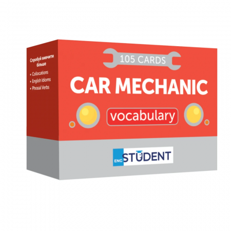 Книга Картки англійських слів English Student — Car Mechanic 105 карток