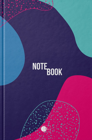 Книга Ділова книга серія "Abstract notebook" синьо-рожевий