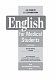 English for medical students (Англійська мова для студентів-медиків)